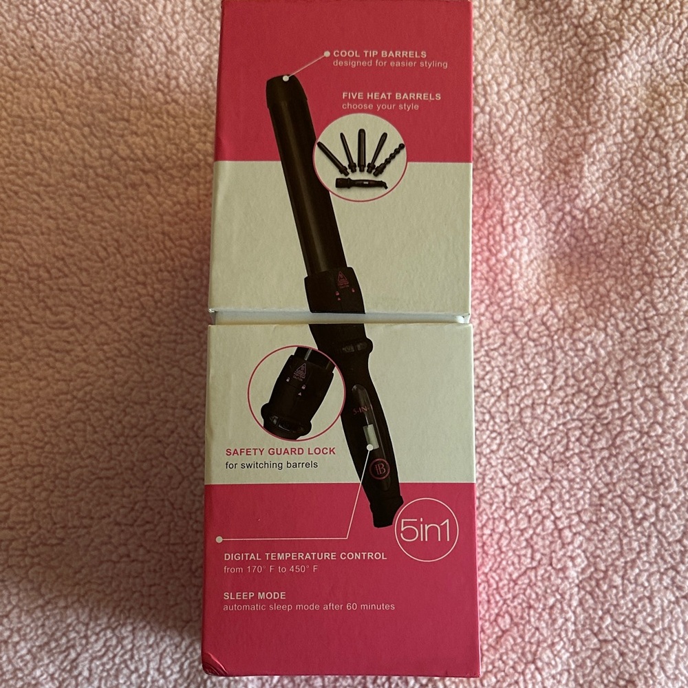 Bombay Professional Curling Wand Set - Pink and White - Picture 4 of 5